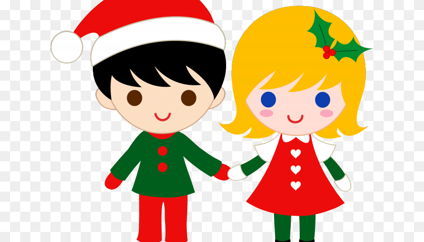 640x480 Christmas Elf Boy And Girl Merry Christmas, Baby, Person, Face, Head Clipart PNG