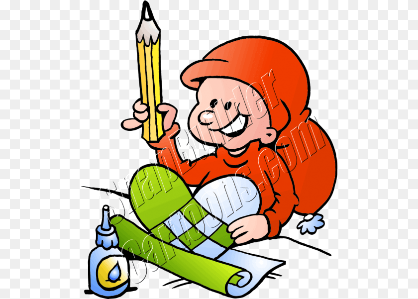 516x601 Christmas Elf Decorating With Pencil, People, Person, Baby, Face Sticker PNG