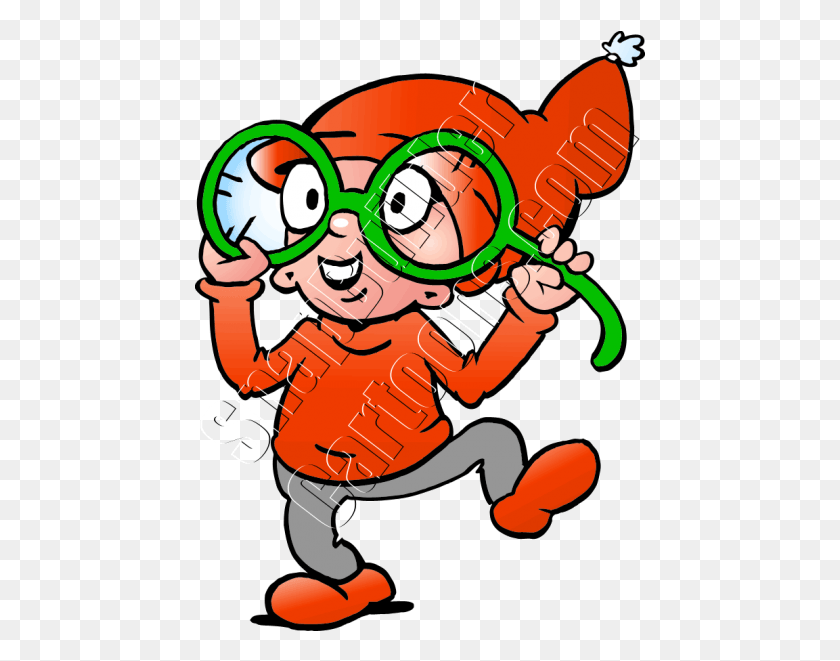 451x601 Christmas Elf Wearing Big Glasses Mascot Logo Christmas Elf With Glasses, Face, Photography HD PNG Download
