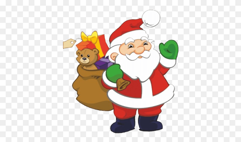 406x437 Christmas Father Background Clip Art Christmas Santa, Performer, Mascot, Mammal HD PNG Download