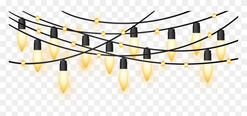 1608x692 Рождество Freeistmas Lights Border Clip Art Christmas Lights Free, Light, Lightbulb, Chandelier Hd Png Download