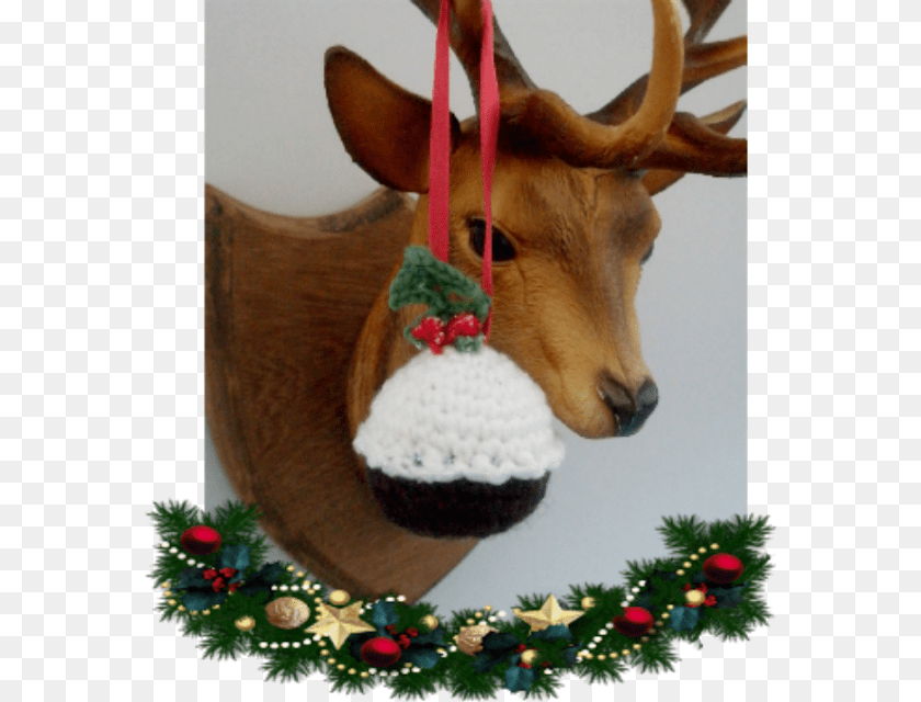 Christmas Garland, Animal, Deer, Mammal, Wildlife Transparent PNG