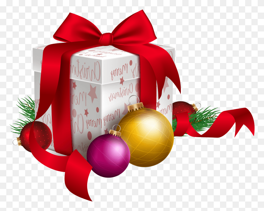 6109x4778 Christmas Gift Clipart HD PNG Download