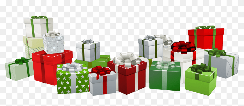 2000x870 Christmas Gifts Black Christmas Presents Gift Clipart PNG