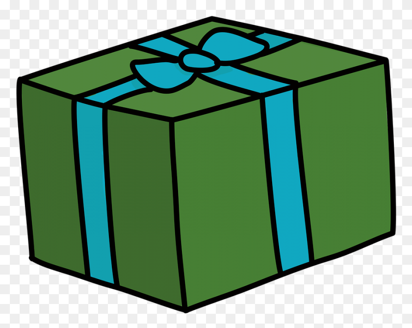 890x696 Рождество Дарить Бесплатная Векторная Графика На Pixabay Gift, Mailbox, Letterbox Hd Png Download