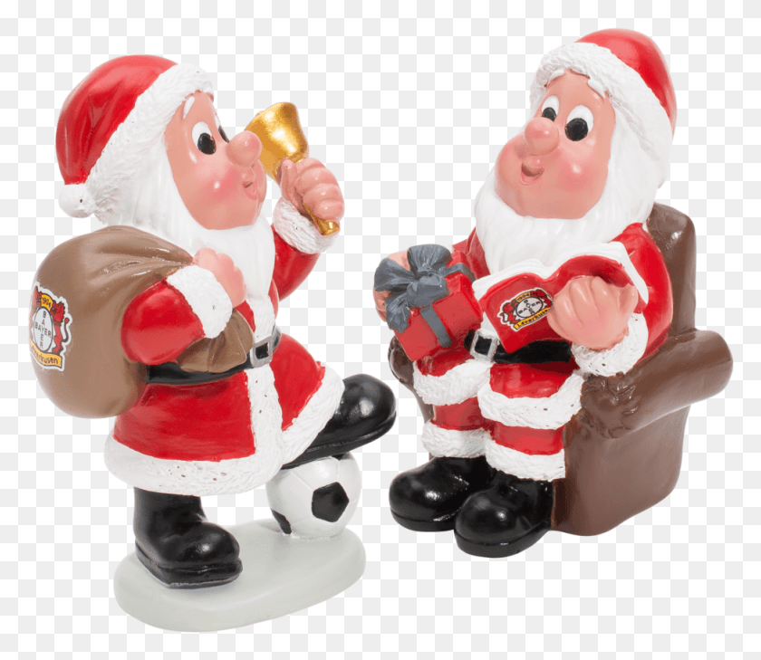 977x838 Christmas Gnomes Set Of Two Schalke Weihnachtsmnner, Figurine, Person, Human HD PNG Download