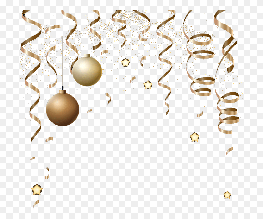712x638 Christmas Gold Border Gold Christmas Border, Confetti, Paper, Graphics HD PNG Download