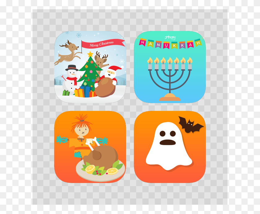 630x630 Christmas Hanukkah Thanksgiving Halloween Sticker, Text, Giant Panda, Bear HD PNG Download