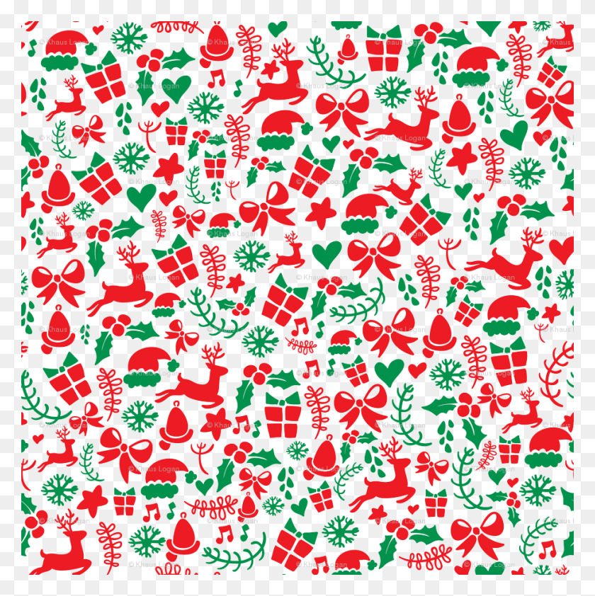 922x925 Descargar Png Patrón De Vacaciones De Navidad Rojo Verde Blanco Papel De Regalo Patrón De Navidad Ciervo Rojo Y Verde, Alfombra, Paisley, Urban Hd Png