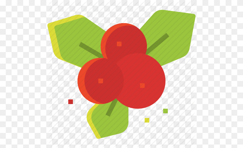 512x512 Christmas Holly Leaf Mistletoe Ornaments Tree Icon, Food, Fruit, Plant, Produce Transparent PNG