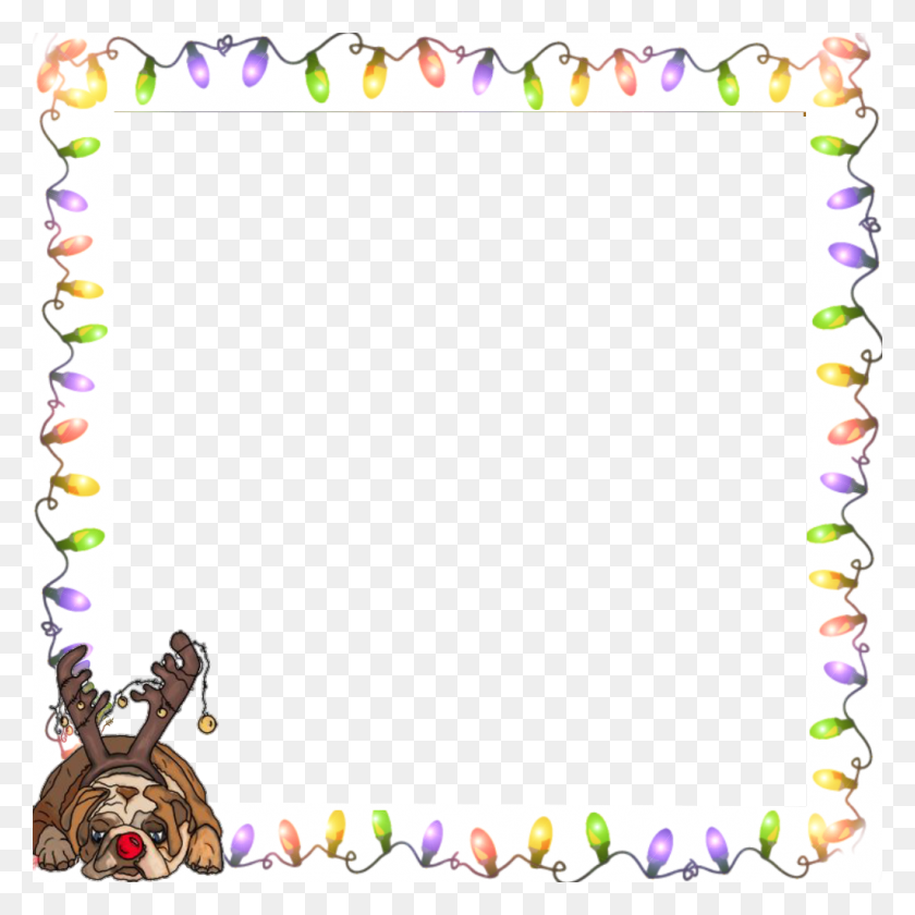 1024x1024 Christmas Image Picture Frame, Blackboard HD PNG Download