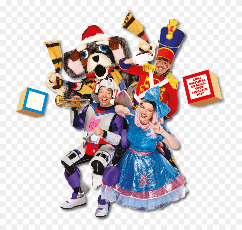 730x739 Christmas In Toy Town Funbox Show Wild West Show, Costume, Person, Human HD PNG Download