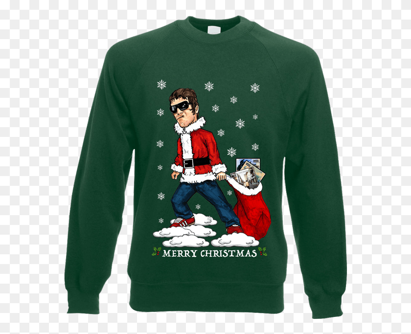 580x623 Christmas Jumper Liam Gallagher Christmas Jumper, Clothing, Apparel, Sleeve HD PNG Download