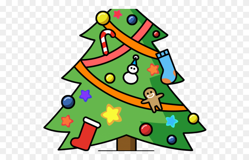 640x480 Christmas Lights Clipart Printable Clip Art Christmas Tree, Plant, Ornament, Christmas Tree HD PNG Download