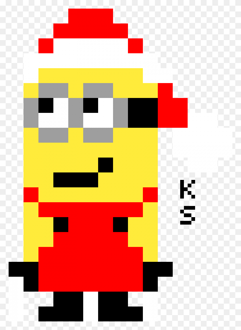 840x1176 Descargar Png Minion De Navidad Minecraft Pixel Art Minion, Pac Man Hd Png
