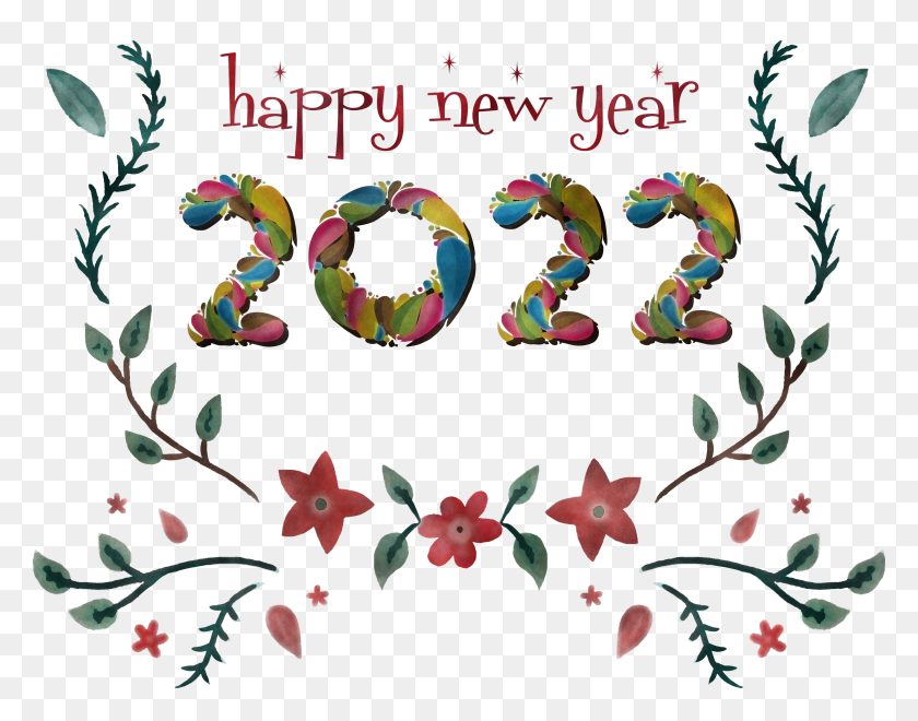 3000x2308 Christmas New Year 2022 HD PNG Download
