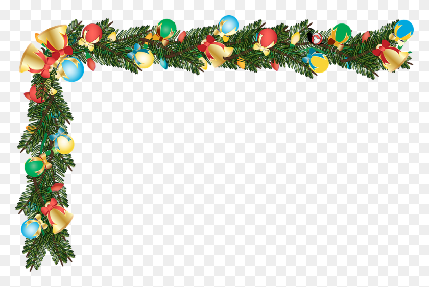 960x618 Christmas Ornament Border Christmas Tree, Tree, Plant, Floral Design HD PNG Download