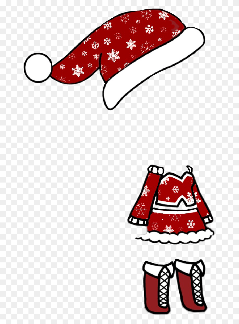 675x1076 Рождественский Наряд Gachalife Gachaverse Santa This, Одежда, Одежда, Досуг Hd Png Скачать