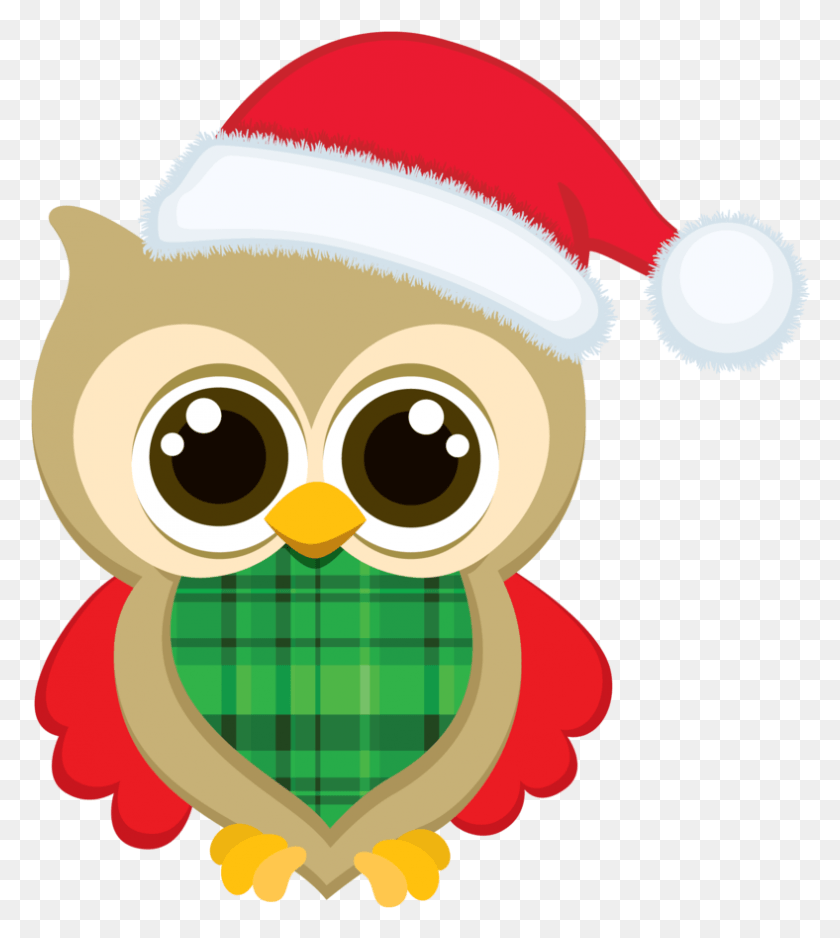 788x888 Christmas Owl Clip Art Christmas Clipart Owl, Animal, Bird, Photography HD PNG Download