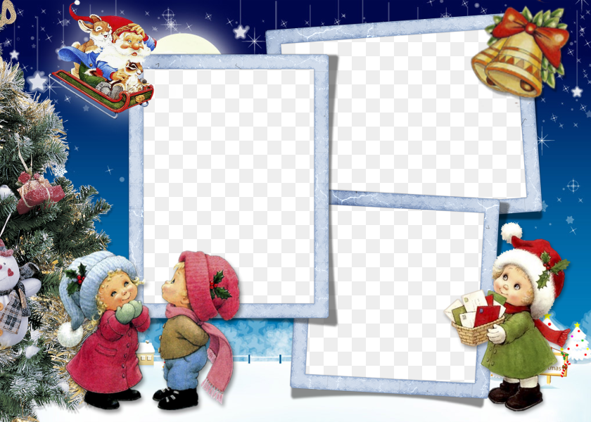 1867x1333 Christmas Photo Frame Hd, Baby, Person, Toy, Doll Clipart PNG