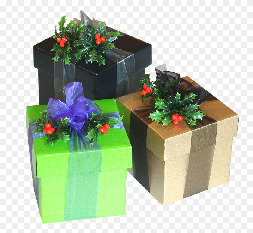 863x789 Рождественские Подарки Клипарт Подарочная Коробка Как Украсит, Подарок, Растение, Цветок Hd Png