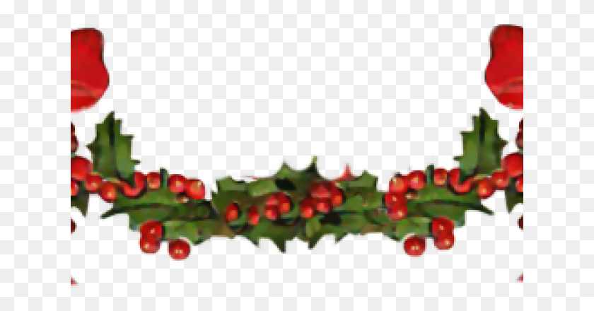 641x380 Рождественская Лента Клипарт, Растение, Лист, Игрушка Hd Png Скачать