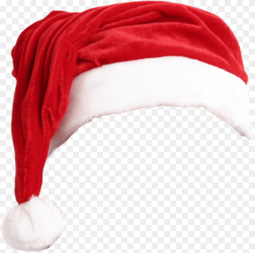 850x842 Christmas Santa Claus Red Hat Santa Hat Cut Out, Clothing, Velvet, Hoodie, Knitwear PNG