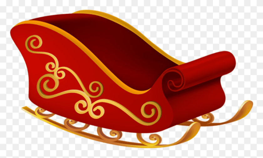 841x480 Christmas Santa Sleigh, Weapon, Weaponry, Food HD PNG Download