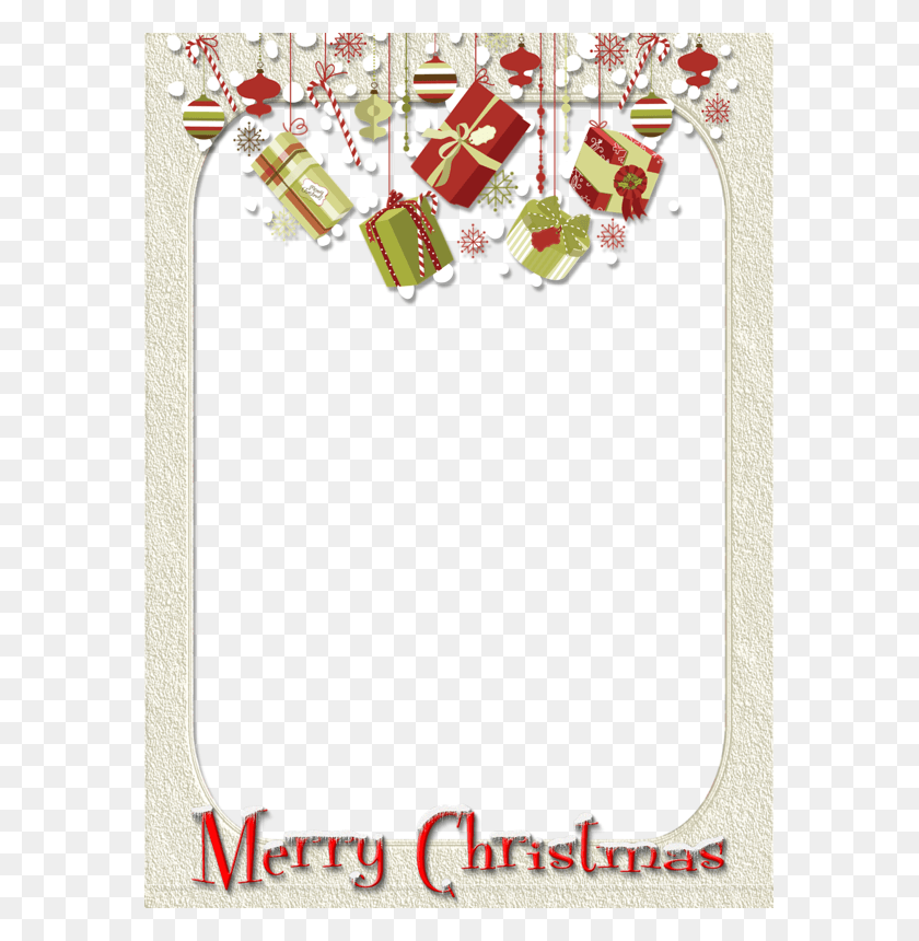 575x800 Christmas Snowflake Border Clipart Envelope Merry Christmas Border Frame, Game, Rug, Gambling HD PNG Download