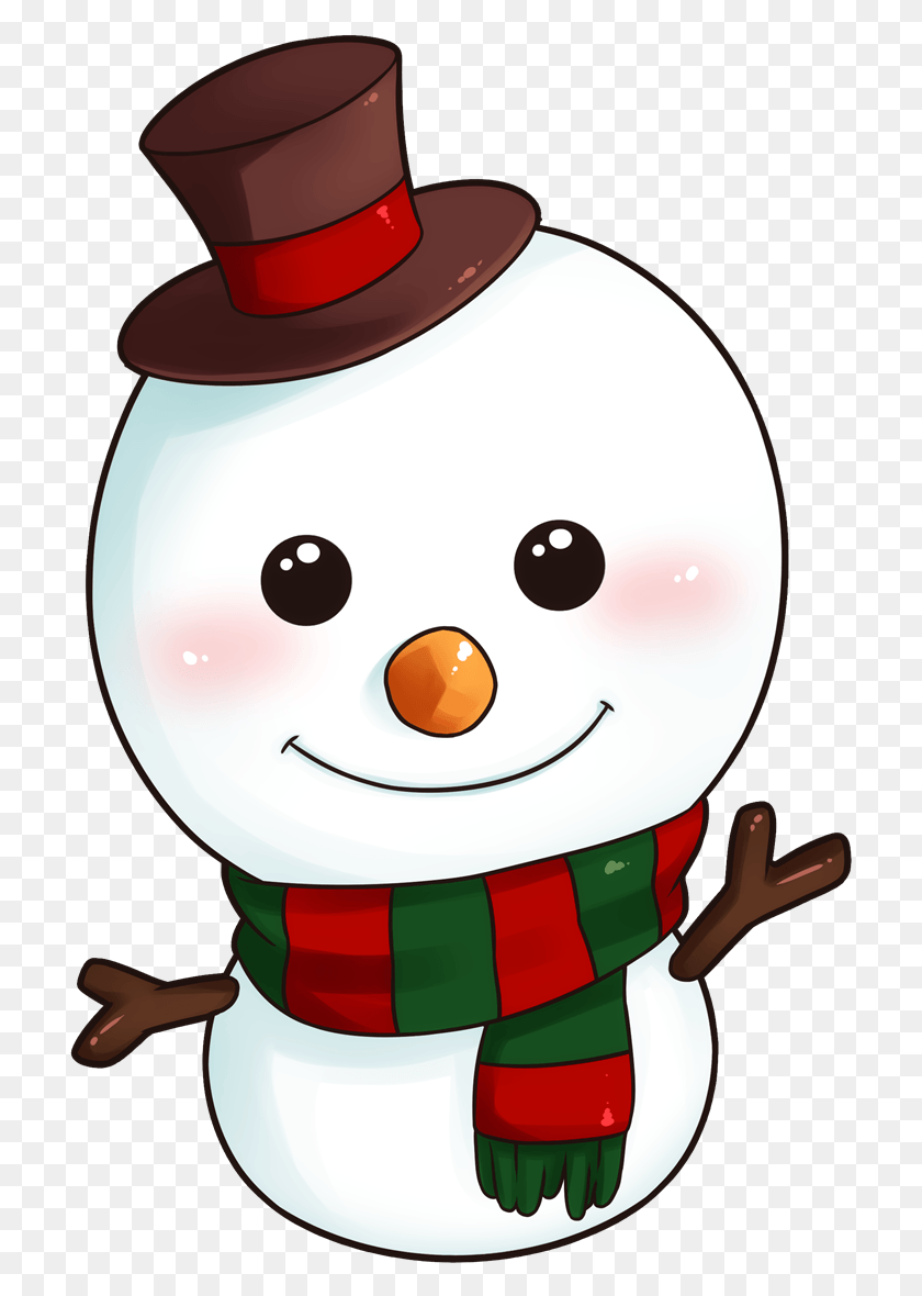 713x1120 Christmas Snowman Clipart Christmas Cute Snowman Cartoon, Nature, Outdoors, Snow HD PNG Download