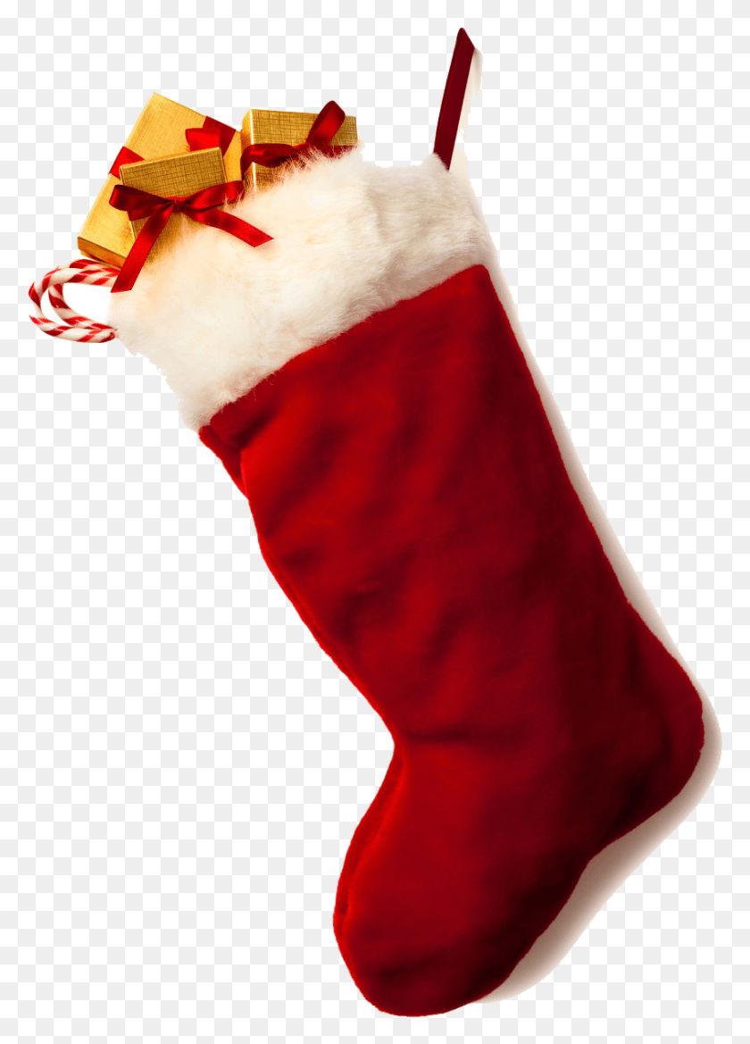 846x1203 Рождественский Носок Рождественский Чулок Прозрачный, Чулок, Подарок, Человек Hd Png Скачать