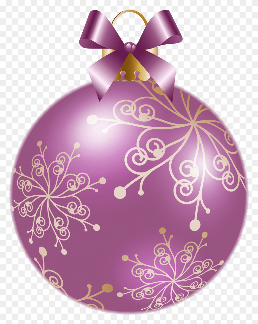 4644x5919 Christmas Soft Violet Ball Clipart Image Clip Art, Ornament, Birthday Cake, Cake HD PNG Download