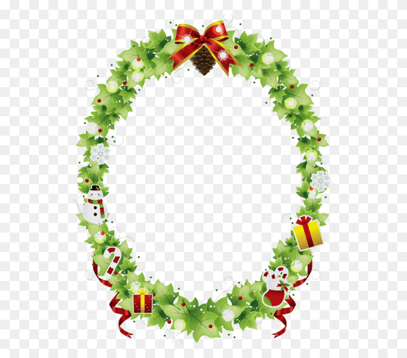 540x679 Christmas Stationery Wreath Circle, Plant, Tree, Graphics HD PNG Download