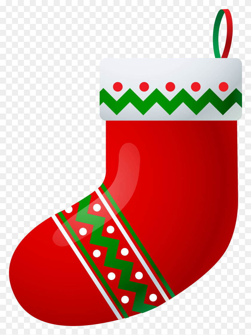 5805x7901 Christmas Stocking Clip Art Image Christmas Socks Decoration Clipart, Stocking, Gift, Ketchup HD PNG Download