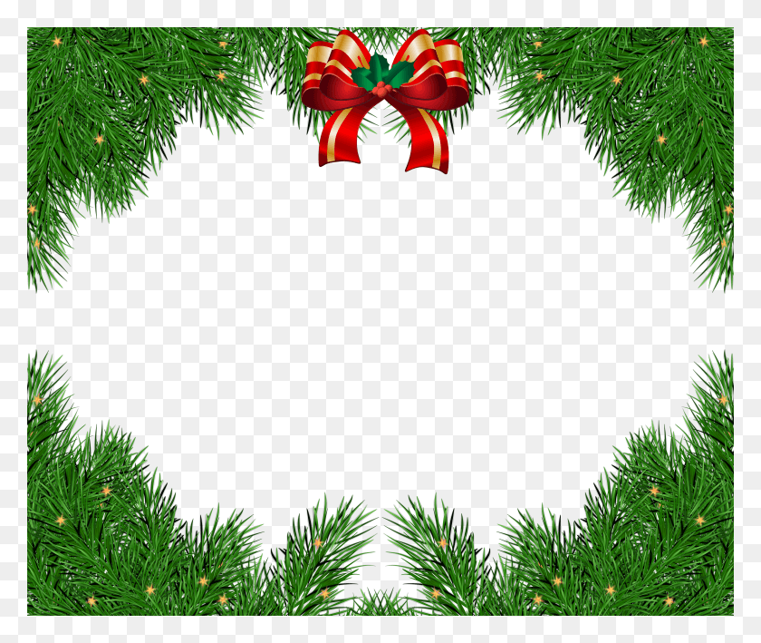 4000x3333 Christmas Transparent Frame Border Horizontal Christmas Border Transparent HD PNG Download