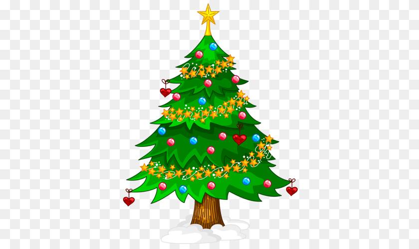 382x500 Christmas Tree, Plant, Christmas Decorations, Festival, Food Sticker PNG