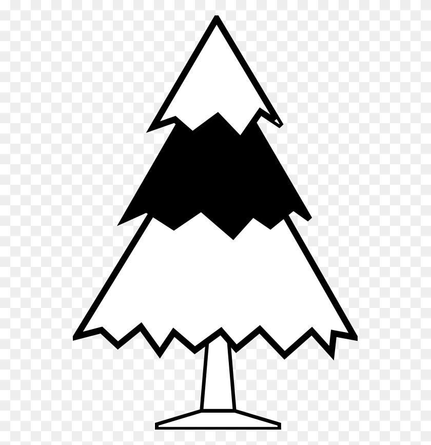 555x807 Christmas Tree Black And White Christmas Tree Clip White Christmas Tree Clip Art, Stencil, Symbol HD PNG Download