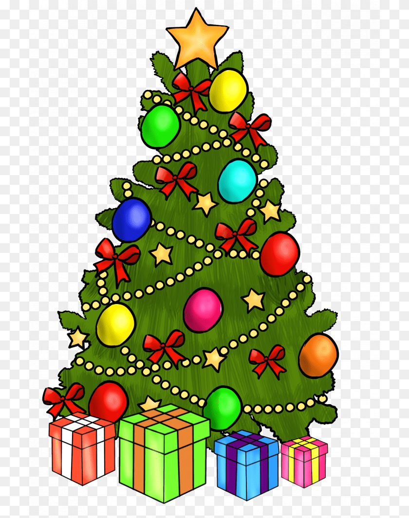 728x1065 Christmas Tree Christmas Tree Clip Art, Christmas Decorations, Festival, Christmas Tree, Dynamite PNG