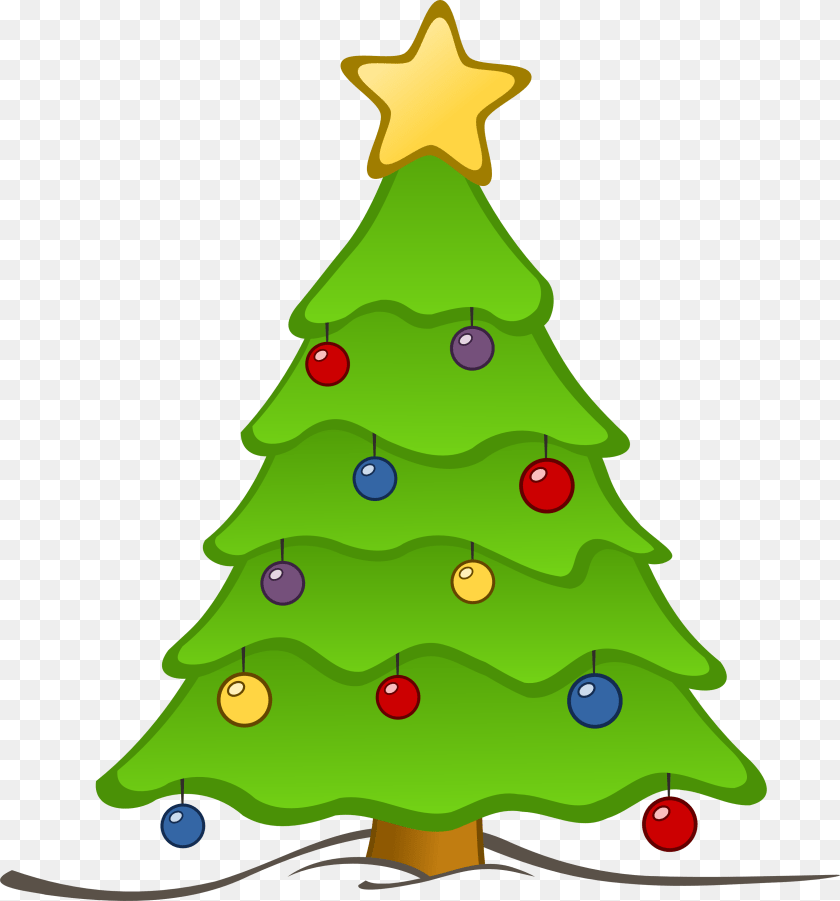 3333x3575 Christmas Tree Clip Art Crafts And Arts, Plant, Christmas Decorations, Festival, Christmas Tree Sticker PNG