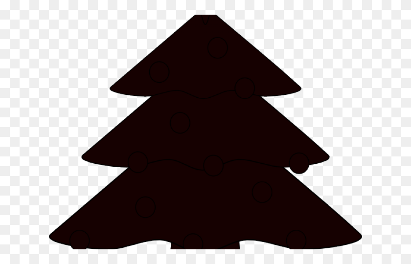 640x480 Christmas Tree Clipart Shadow Christmas Tree Black, Leaf, Plant, Tree HD PNG Download
