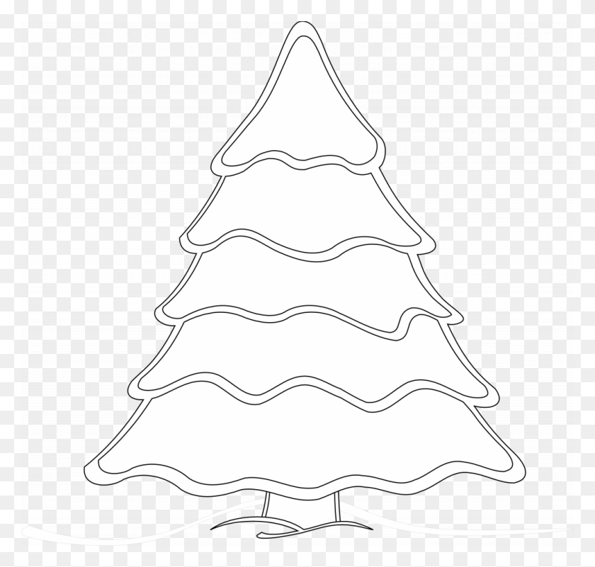 1024x973 Christmas Tree Decorated In White And Silverdecorate White Christmas Tree Clipart, Plant, Ornament, Triangle HD PNG Download