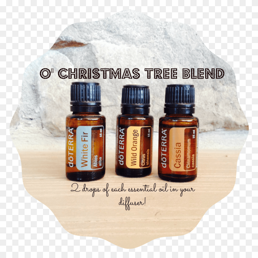 897x897 Christmas Tree Diffuser Blend Doterra Christmas Tree Blend, Bottle, Furniture, Text HD PNG Download