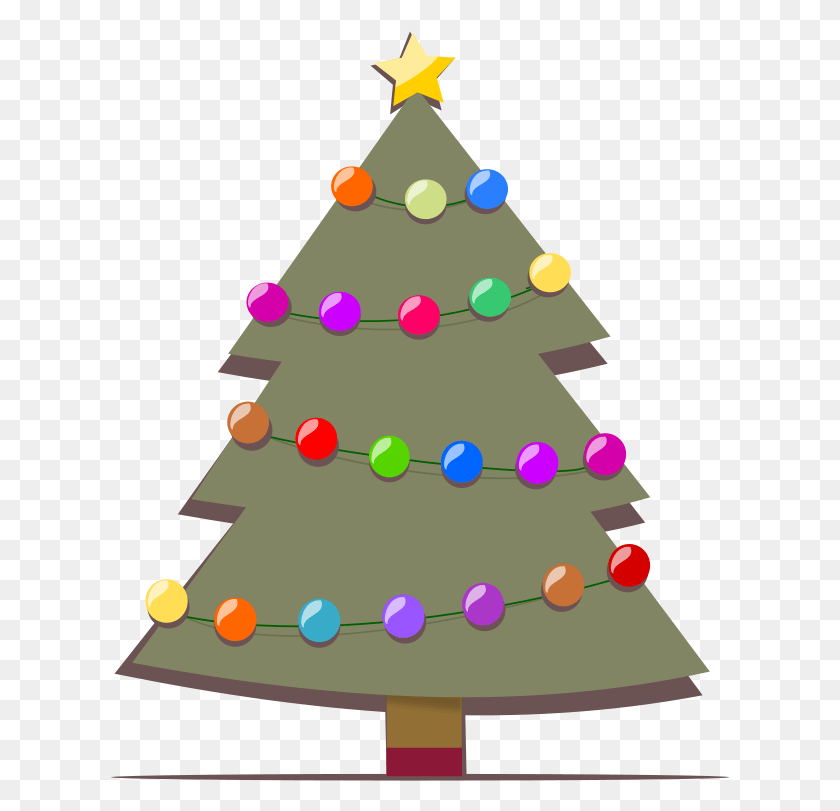 620x751 Christmas Tree Free Vector Clipart Christmas Tree, Tree, Plant, Ornament HD PNG Download