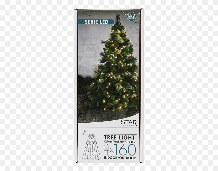 273x601 Christmas Tree Light Serie Led Star Trading Tree Light, Plant, Ornament, Pine HD PNG Download