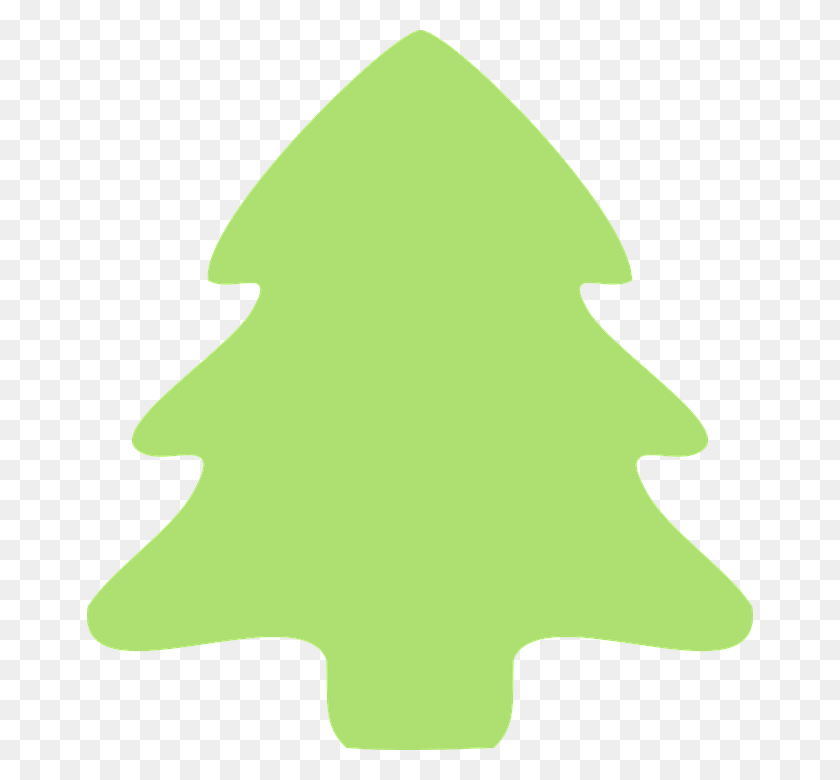 666x720 Christmas Tree Silhouette Plain Christmas Tree Cartoon, Leaf, Plant, Tree HD PNG Download