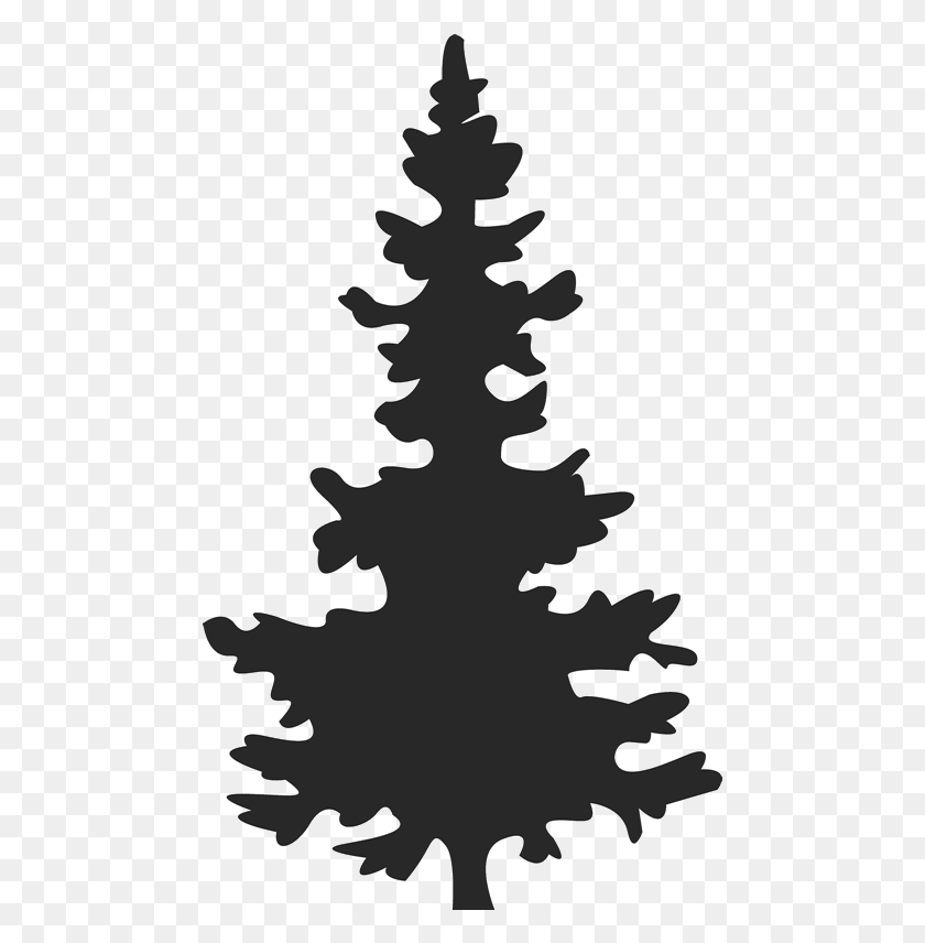 473x796 Christmas Tree Silhouette Stamp Christmas Rubber Stamps Christmas Tree Silhouette, Stencil, Tree HD PNG Download