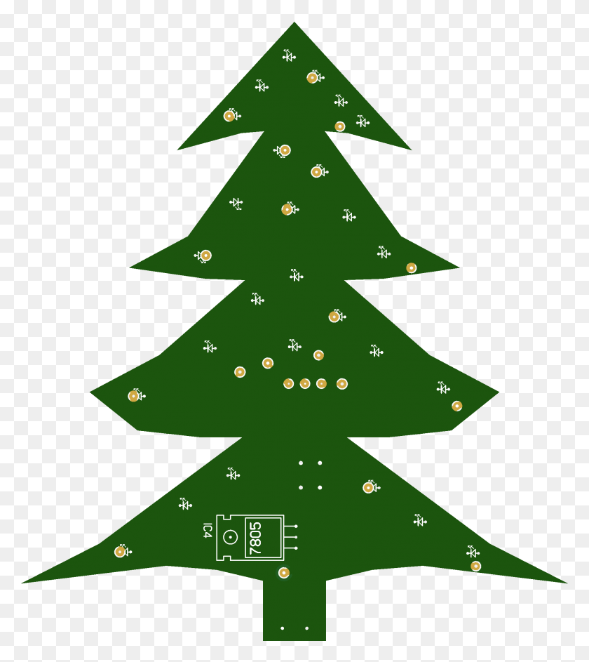2003x2268 Christmas Tree With Garland Karcsonyfa Rajzok, Tree, Plant, Ornament HD PNG Download