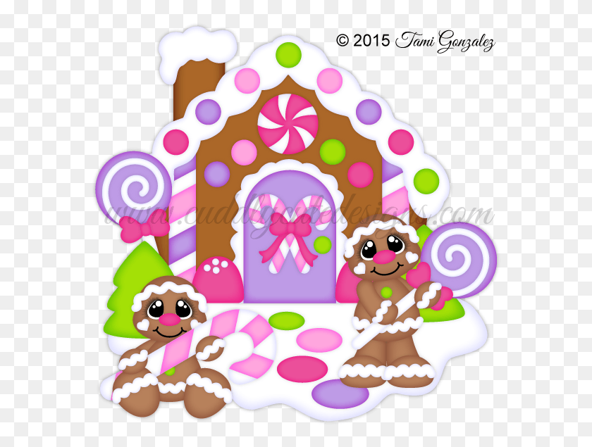 583x575 Christmas Vector Transparent Stock Pink Gingerbread House Clipart, Birthday Cake, Cake, Dessert HD PNG Download