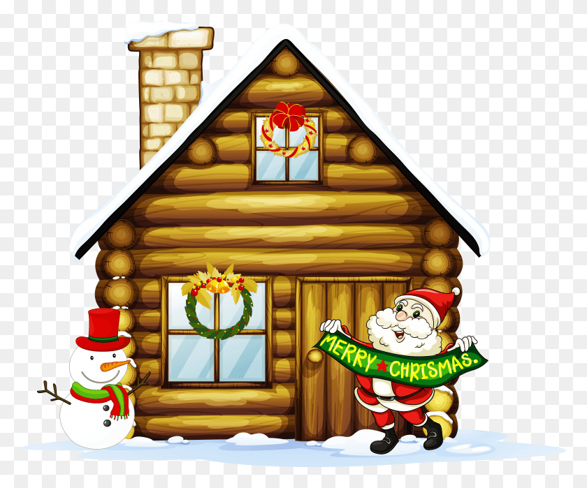 5000x4099 Christmas Village Houses Clipart, Housing, Building, House HD PNG Download