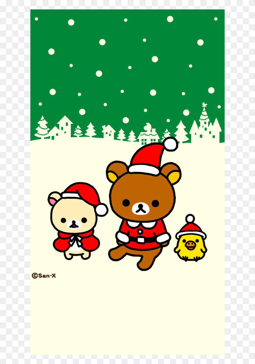 641x1137 Christmas Wallpaper Cute Rilakkuma, Envelope, Mail, Elf HD PNG Download